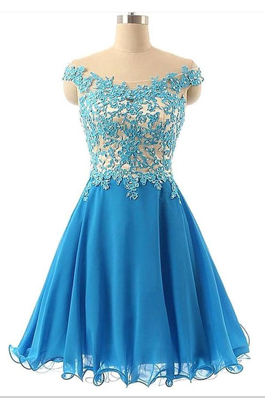 Lace Strap Sweetheart Prom Dress Homecoming Dresses ED09