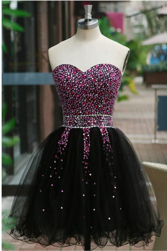 Sexy Sequins Beaded Sweetheart Prom Dress Homecoming Dress ED18