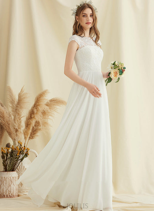 Chiffon Wedding Wedding Dresses A-Line Shyanne Dress Floor-Length Lace