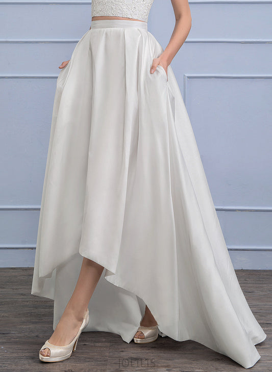 Separates Taffeta Wedding Asymmetrical Wedding Dresses Skirt Zariah