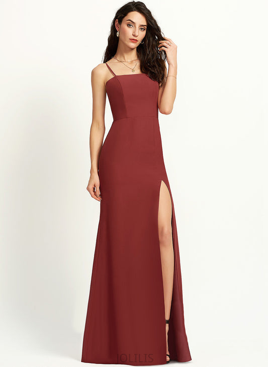 Chiffon Kiera Square Floor-Length Sheath/Column Prom Dresses