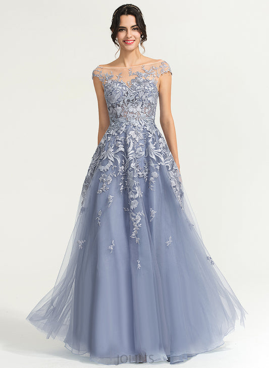 Prom Dresses Lace Ball-Gown/Princess Clarissa Floor-Length Tulle Scoop