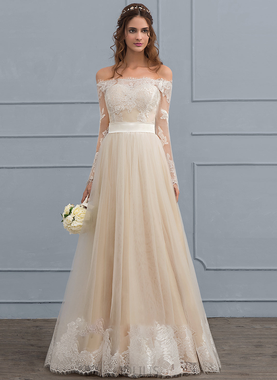 Dress Lace Floor-Length Ida Tulle Wedding Dresses A-Line Wedding