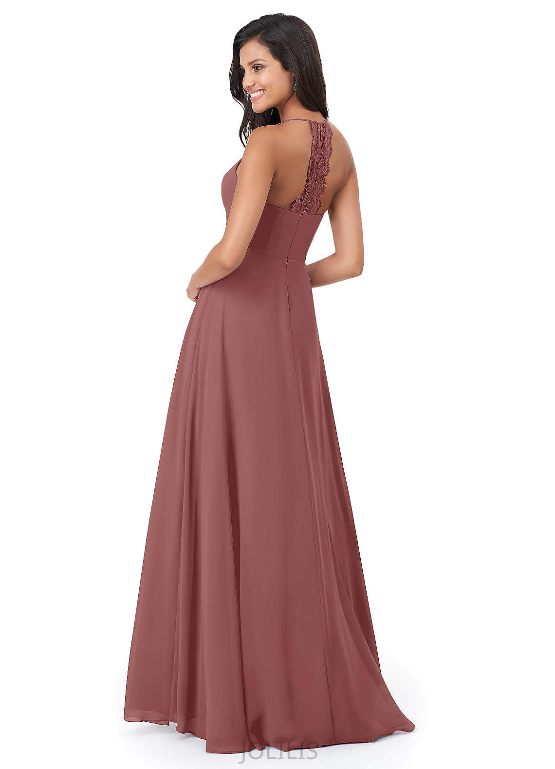 Roselyn V-Neck A-Line/Princess Sleeveless Floor Length Natural Waist Bridesmaid Dresses