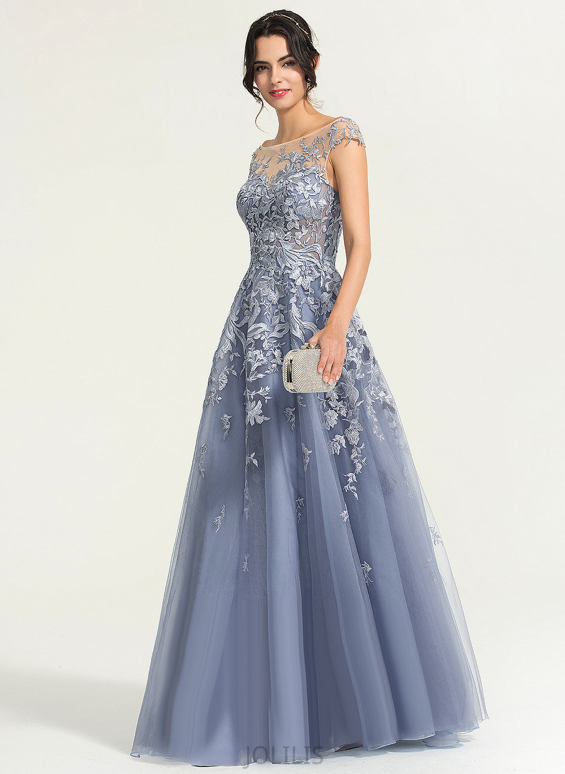 Prom Dresses Lace Ball-Gown/Princess Clarissa Floor-Length Tulle Scoop