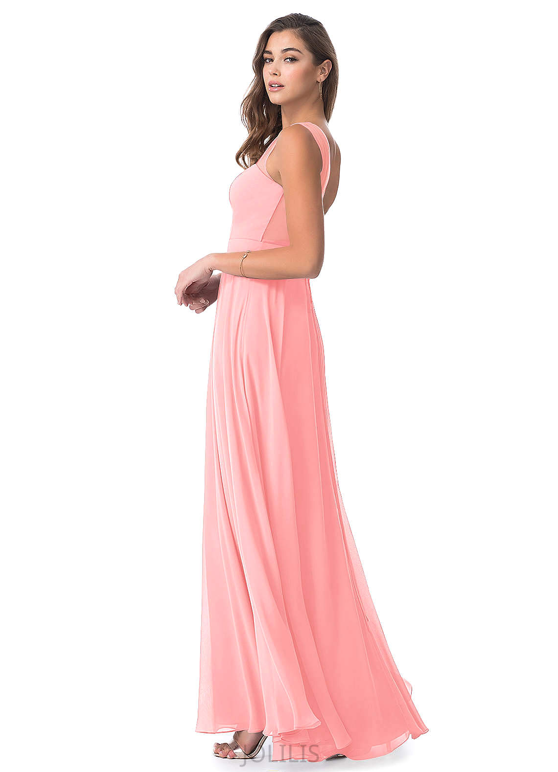 Anaya Sleeveless A-Line/Princess Floor Length Natural Waist Scoop Bridesmaid Dresses