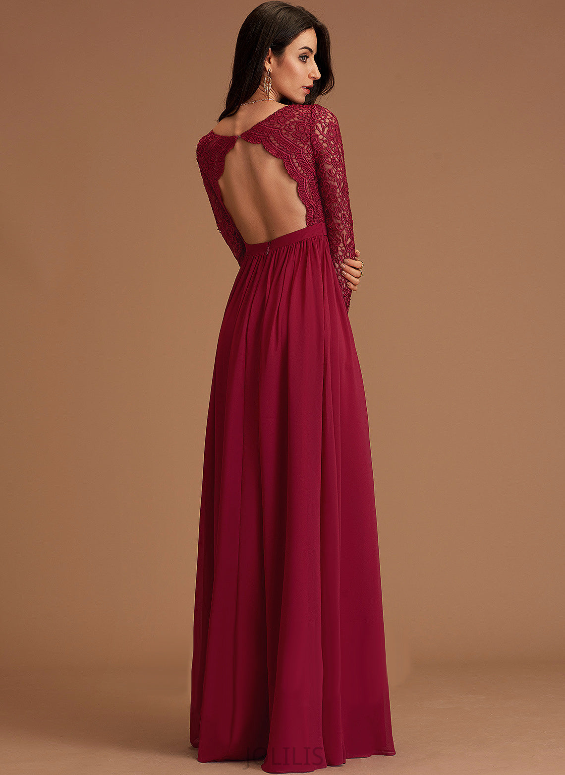 Prom Dresses A-Line V-neck Lorelei Floor-Length Chiffon