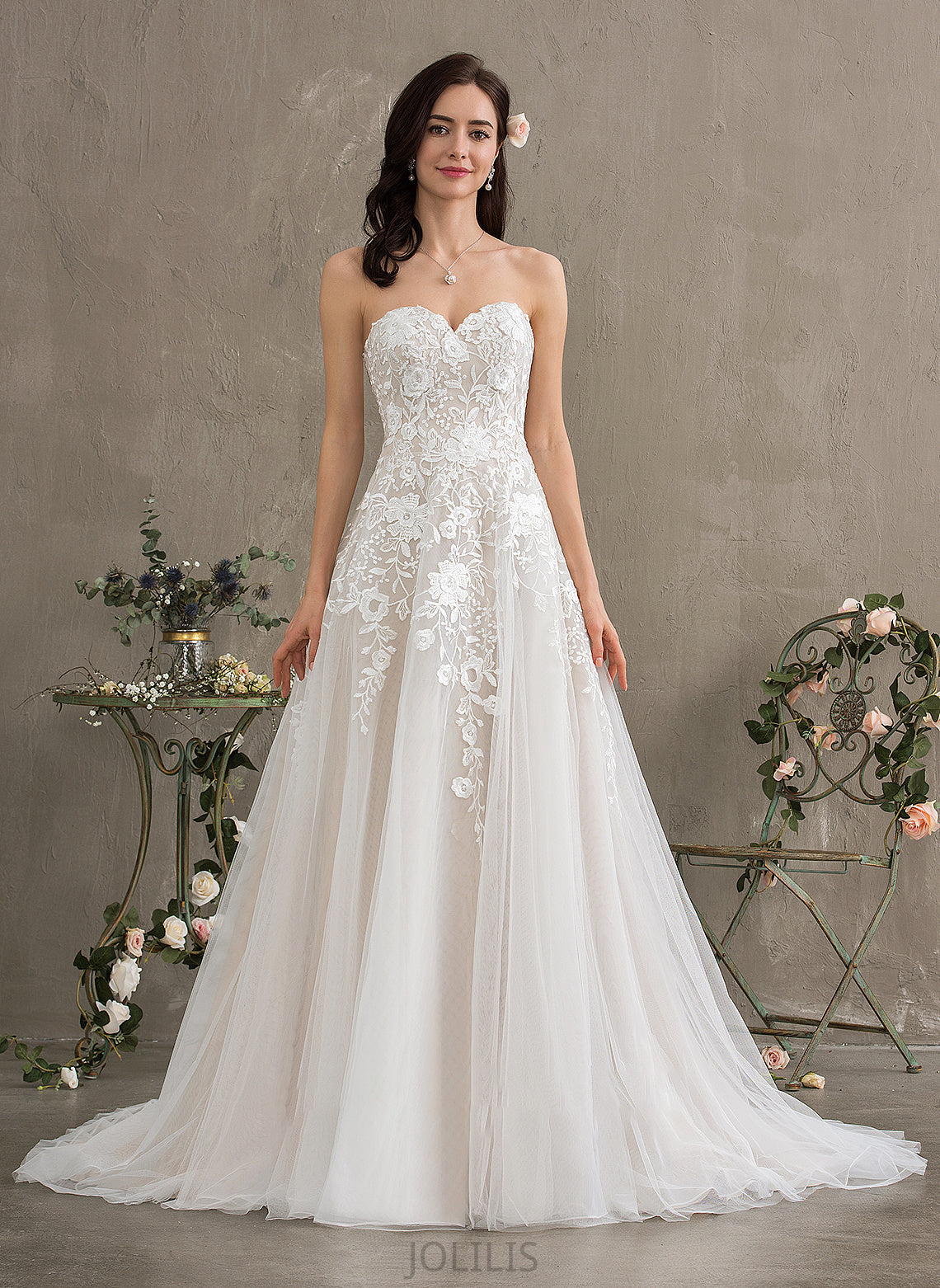 Court Wedding Dresses Dress Sweetheart Ball-Gown/Princess Wedding Rowan Tulle Train