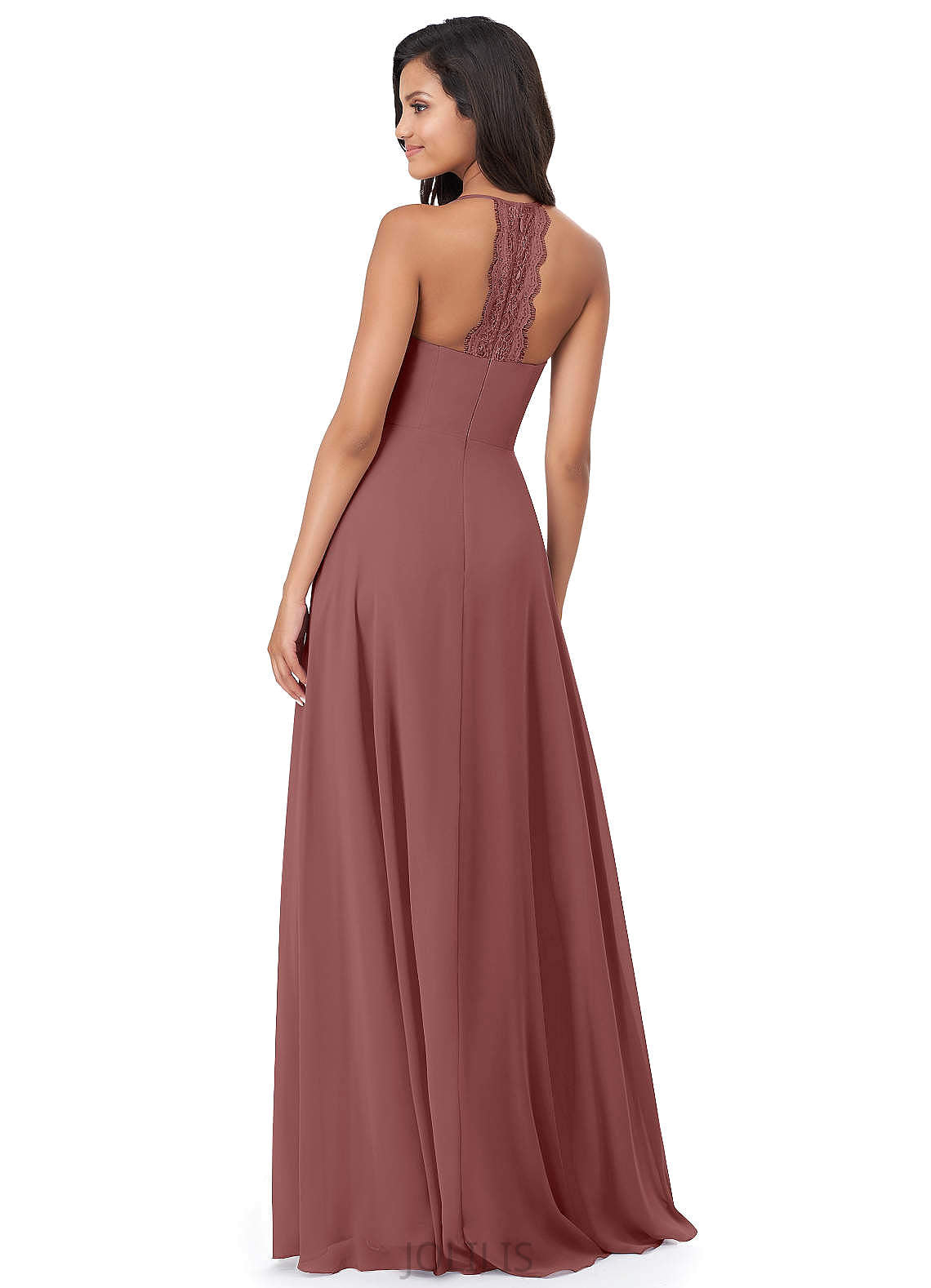 Roselyn V-Neck A-Line/Princess Sleeveless Floor Length Natural Waist Bridesmaid Dresses