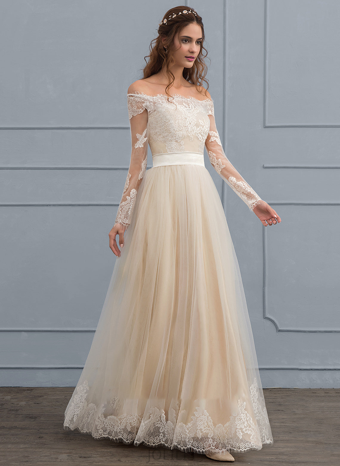 Dress Lace Floor-Length Ida Tulle Wedding Dresses A-Line Wedding