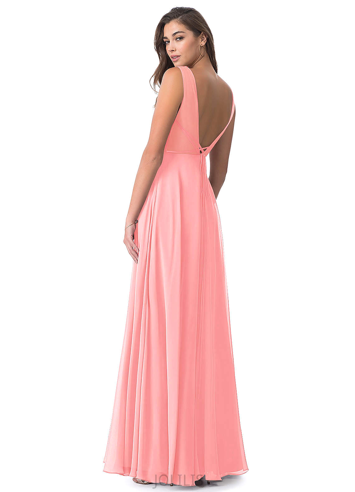 Anaya Sleeveless A-Line/Princess Floor Length Natural Waist Scoop Bridesmaid Dresses