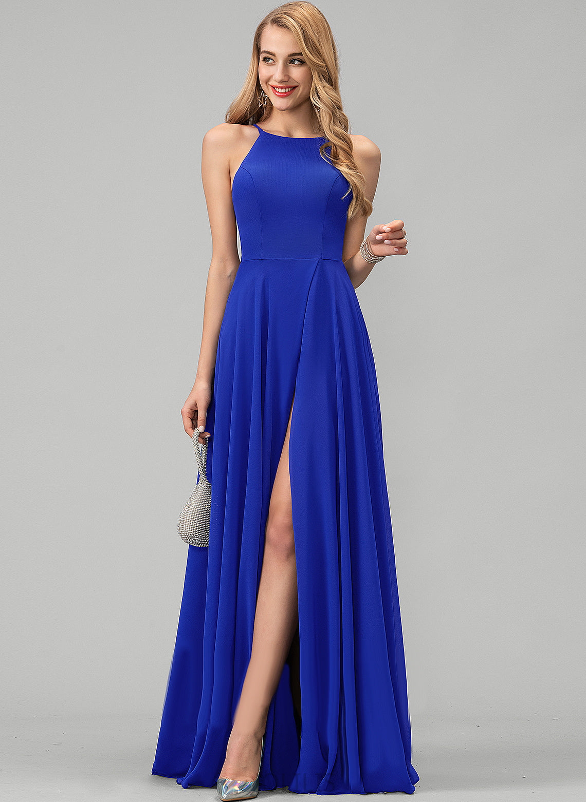 Prom Dresses Floor-Length A-Line Kamryn Scoop Chiffon