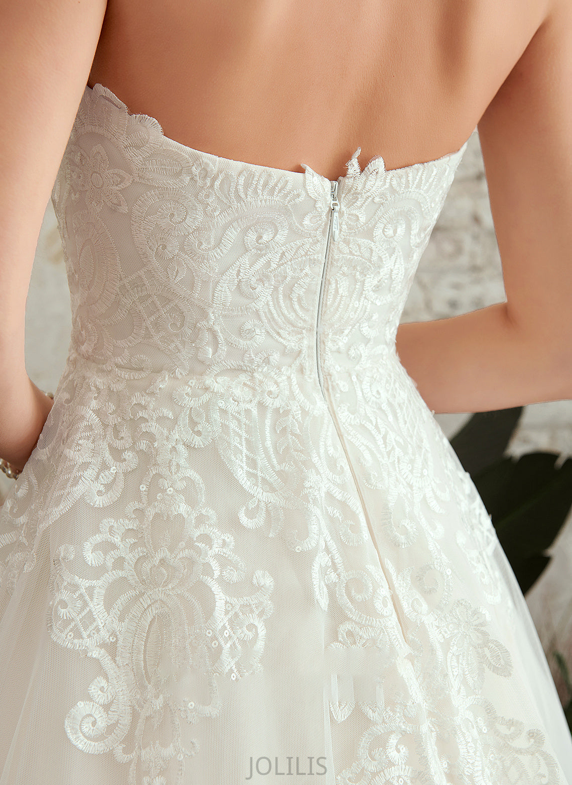 A-Line Maeve With Wedding Court Lace Sweetheart Train Wedding Dresses Dress