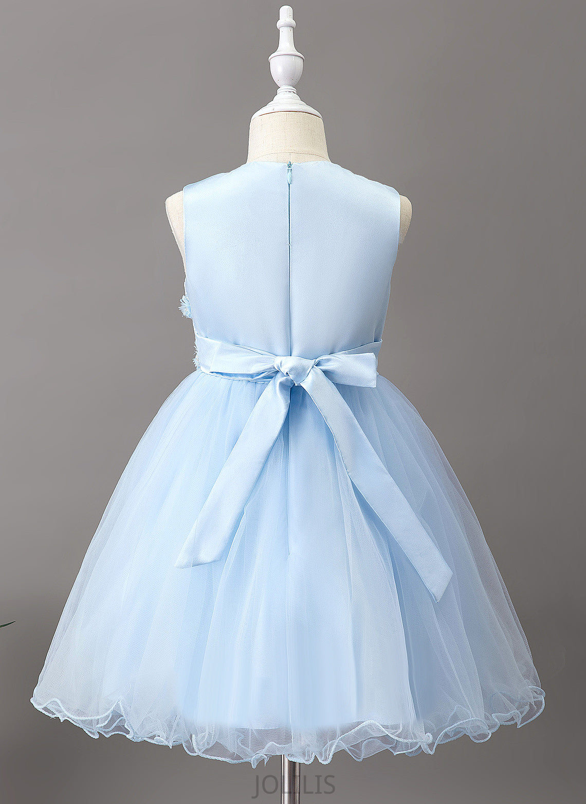 Flower Knee-length Sleeveless Scoop With - Neck Girl Flower(s) Tulle/Lace Flower Girl Dresses Dress Harper A-Line