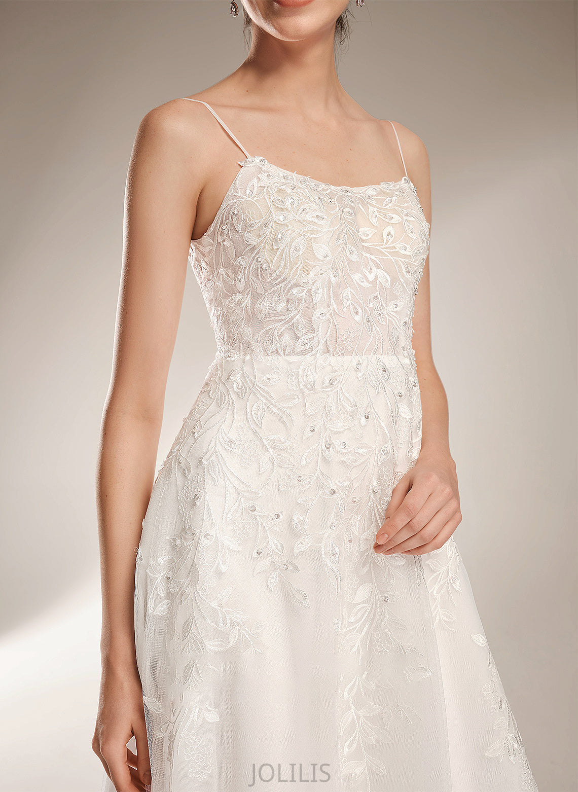 Court Square Sequins Train Wedding Pancy A-Line Wedding Dresses Beading With Dress Neckline