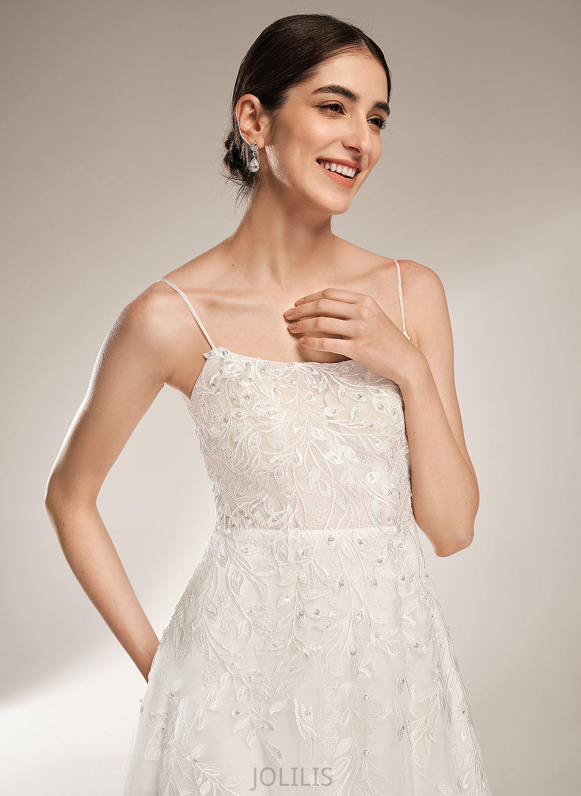 Court Square Sequins Train Wedding Pancy A-Line Wedding Dresses Beading With Dress Neckline