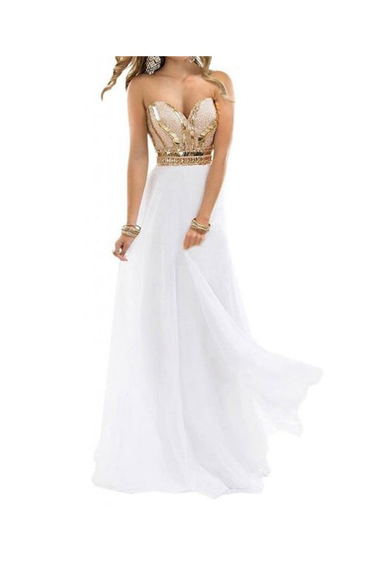 Sweetheart Long Prom Dress Charming Evening Dress E70