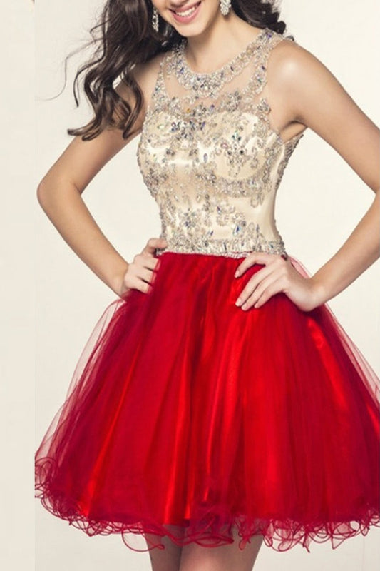 Charming Beading Short Prom Dress Homecoming Dress E86