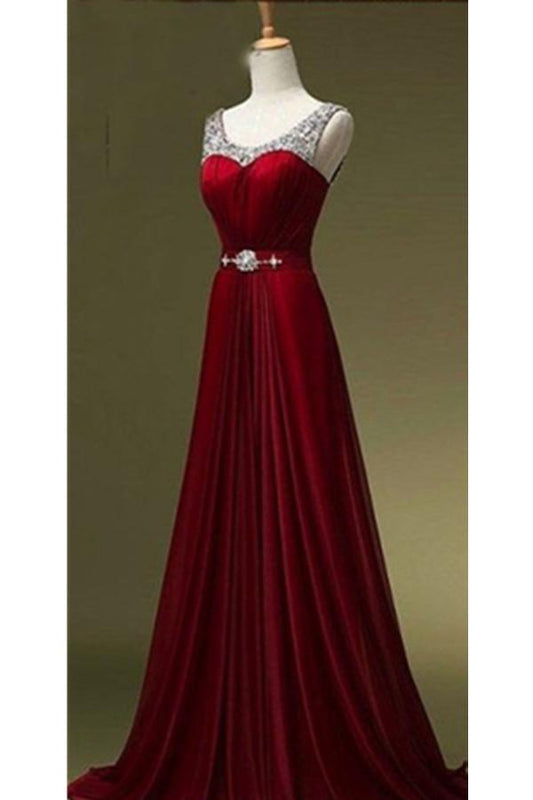 New Arrival Beading Long Prom Dress Evening Dress SD09