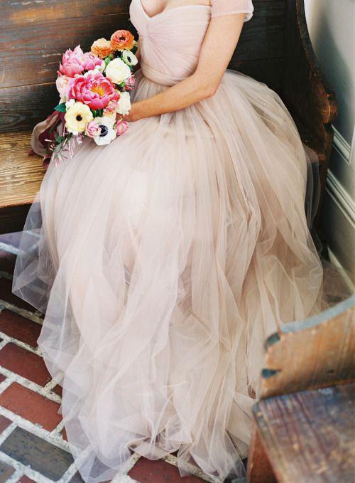 Simple Beach Wedding Dresses,A-Line Off-Shoulder Tulle Bridal Dress,Long Prom Dress,N106